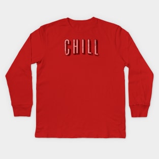 Chill - Vintage Kids Long Sleeve T-Shirt